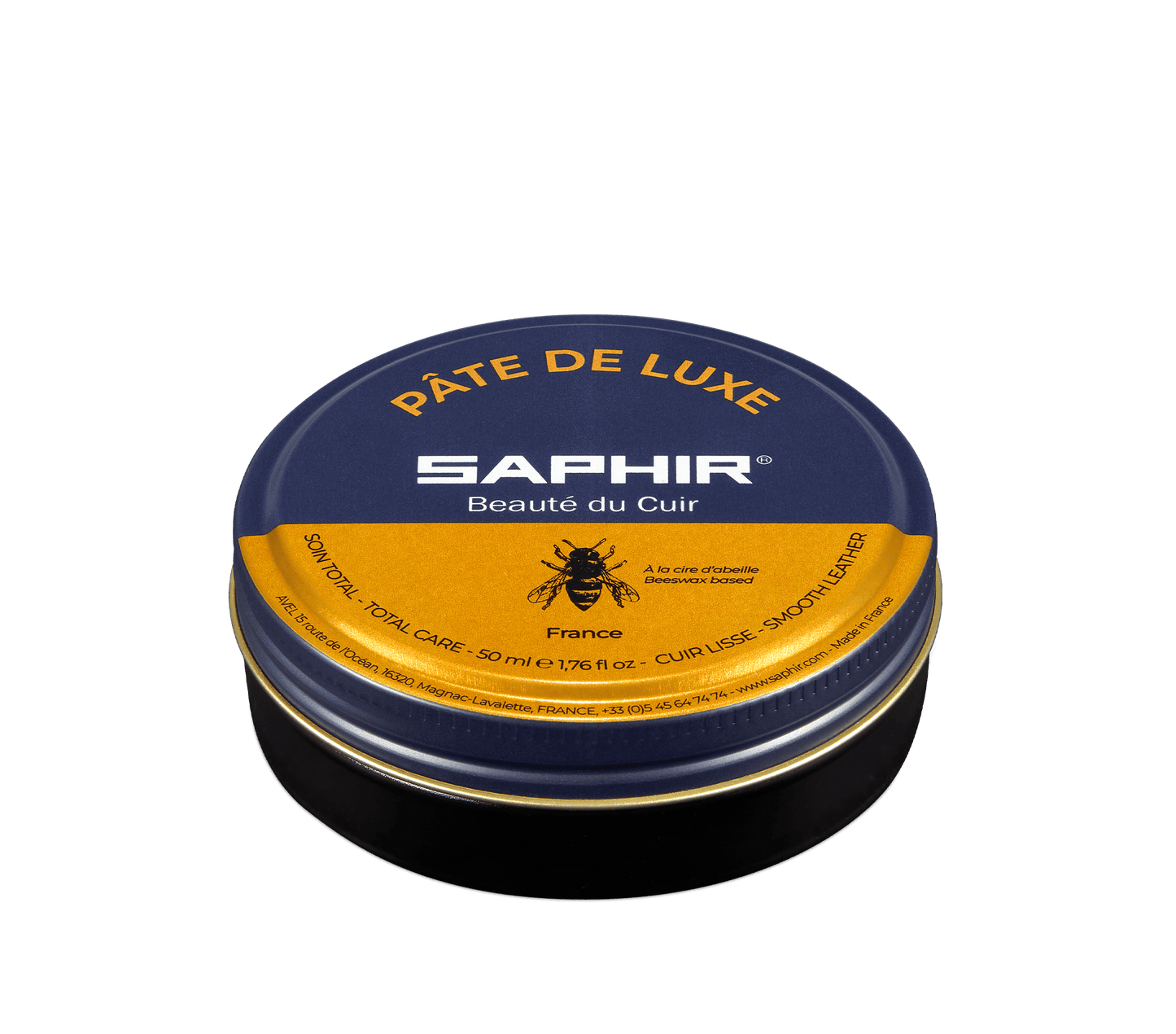 SAPHIR BEAUTE DU CUIR - PATE DE LUXE (WAX POLISH) - 100ml