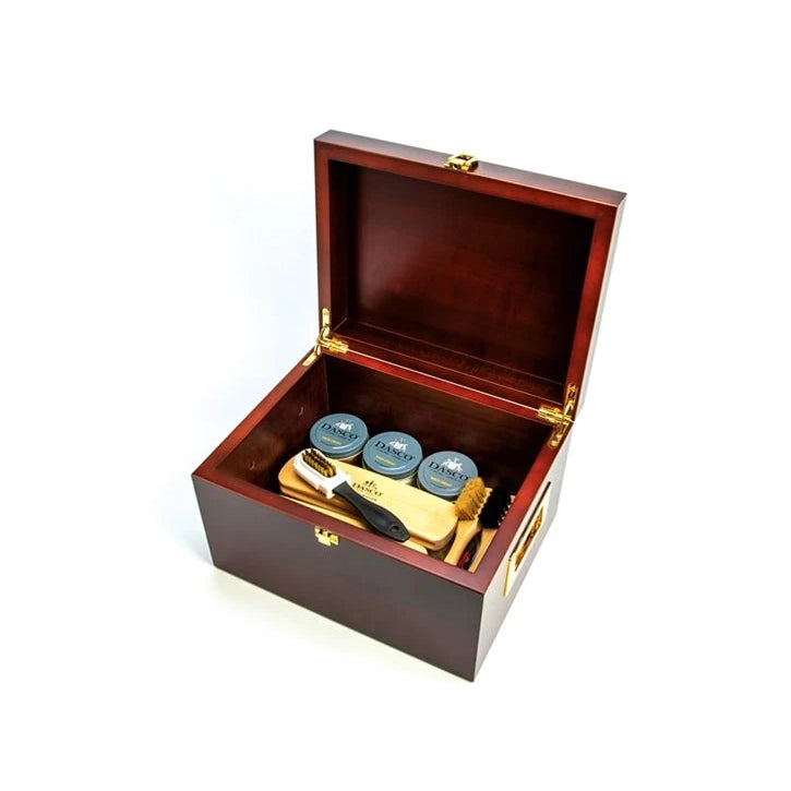 DASCO - FILLED VALET BOX - CHERRY / BRASS