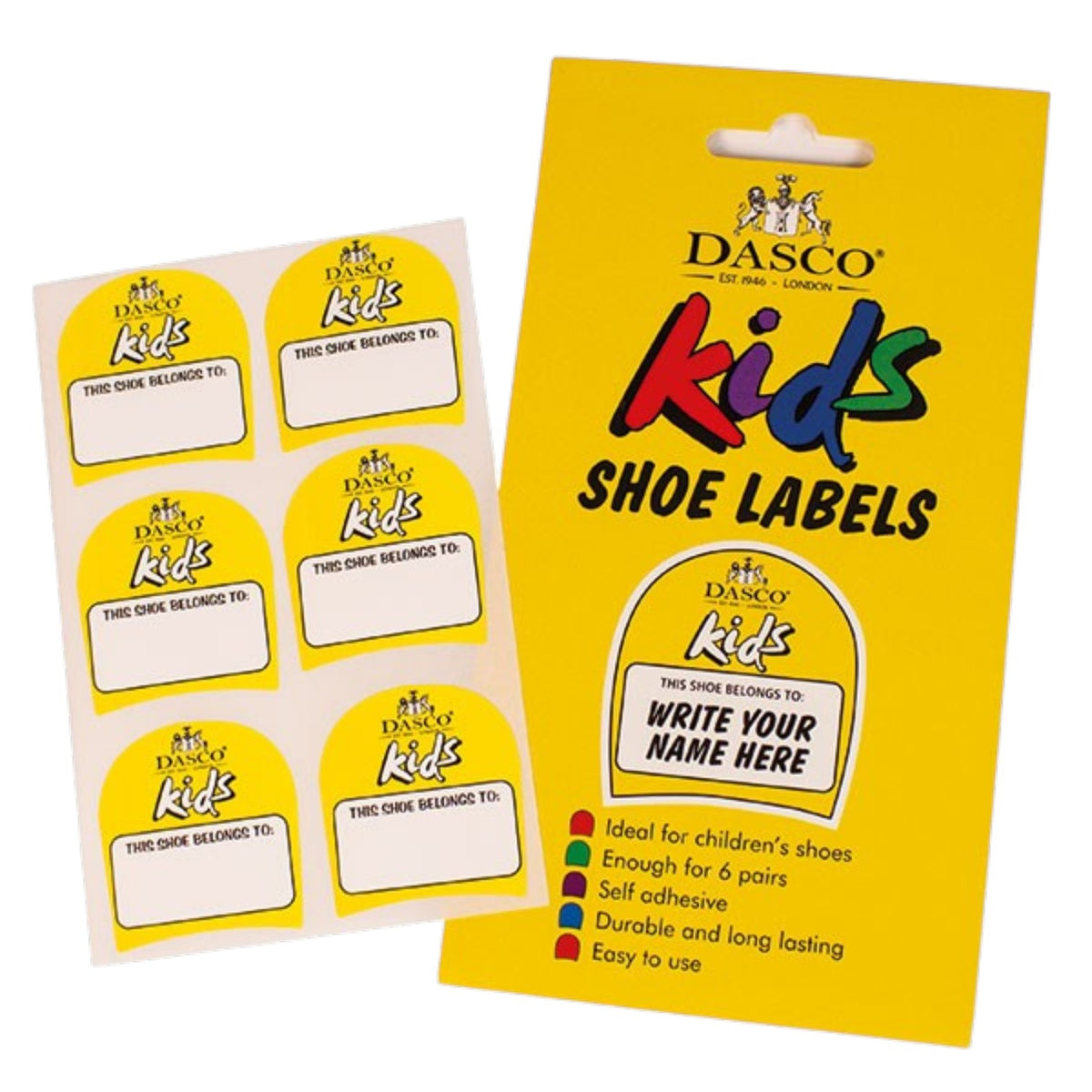 DASCO - KIDS SHOE LABELS