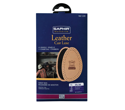 Saphir Beaute du Cuir - Leather & Charcoal Half Insoles