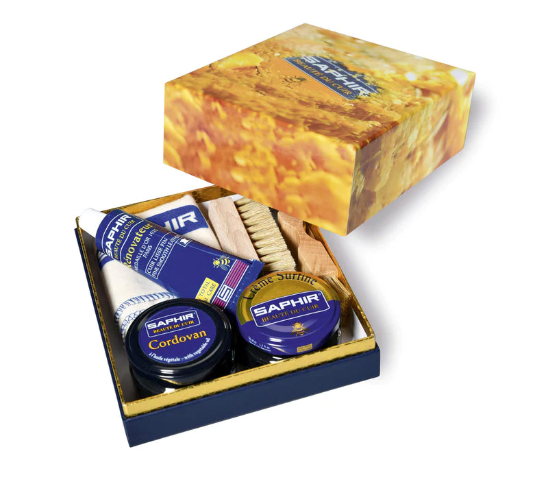 SAPHIR BEAUTE DU CUIR - LARGE WAX BOX - FILLED (Creme Surfine, Cordovan, Cloth etc..)