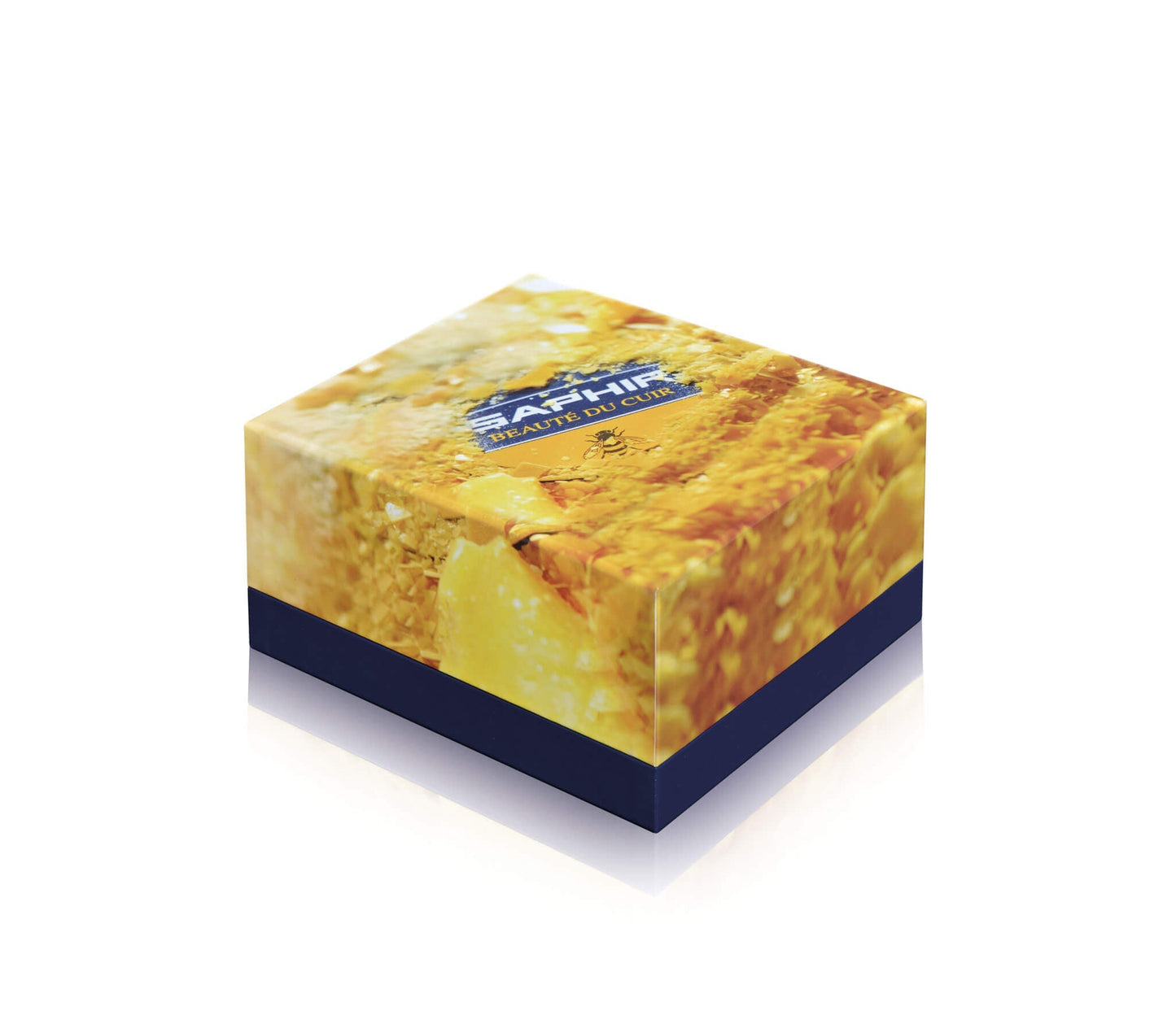SAPHIR BEAUTE DU CUIR - SMALL WAX BOX - FILLED (Creme Surfine, Pommadier Brush..)