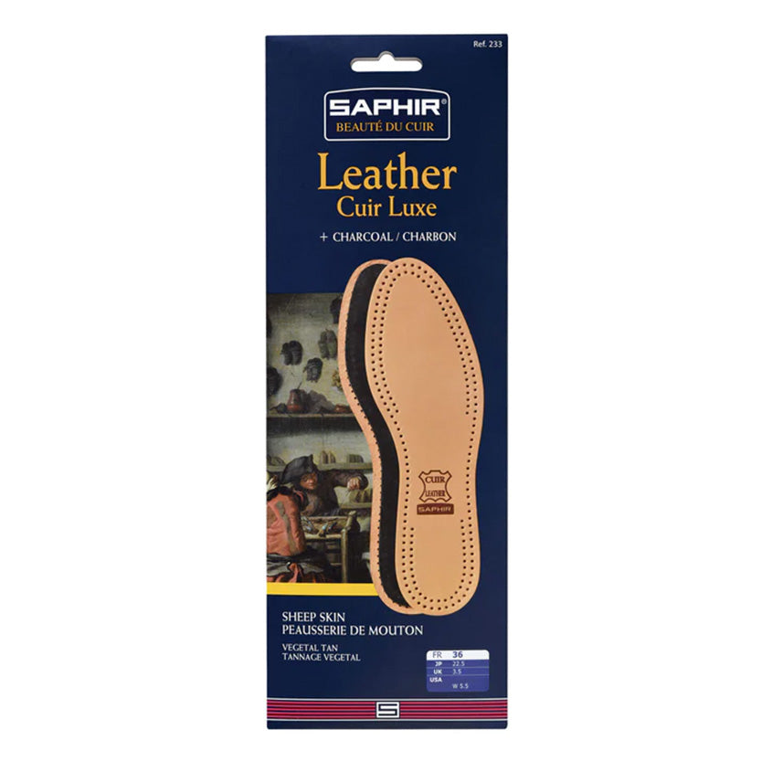 SAPHIR BEAUTE DU CUIR - LUXURY SHEEP LEATHER ON CHARCOAL INSOLES
