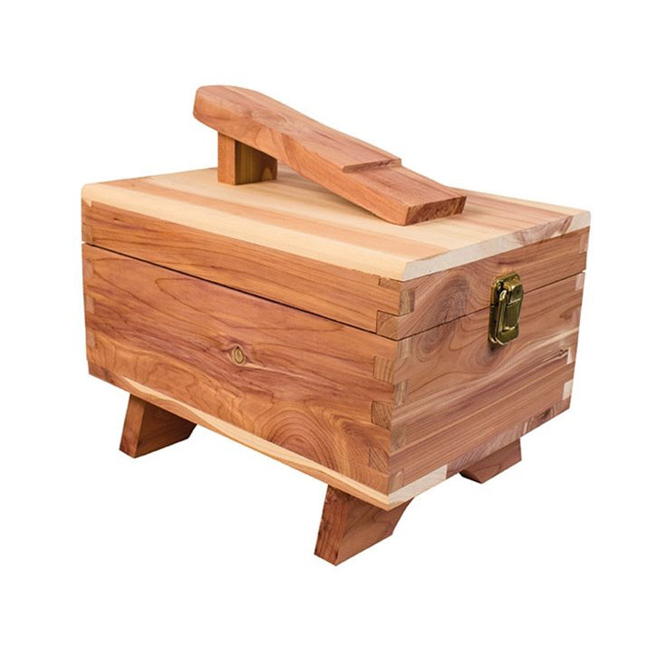 Box Footrest DASCO - CEDAR VALET BOX + FOOTREST – Dunkelman & Son
