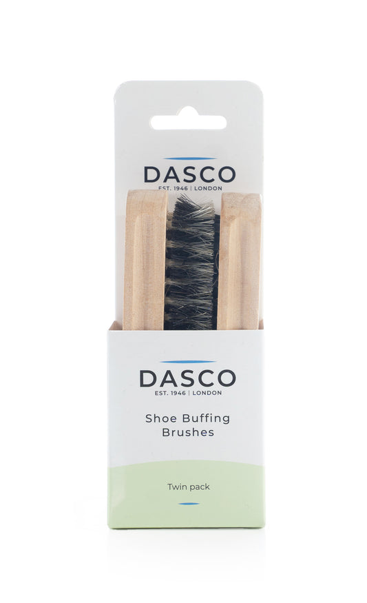 DASCO - NATURAL BRISTLE BRUSH - COMPACT-TWIN PACK