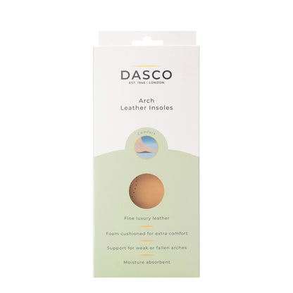 DASCO - LADIES ARCH COMFORT LEATHER INSOLES