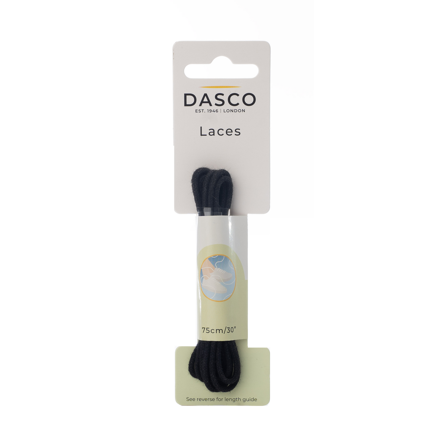 DASCO - THIN ROUND WAX LACES - 75cm