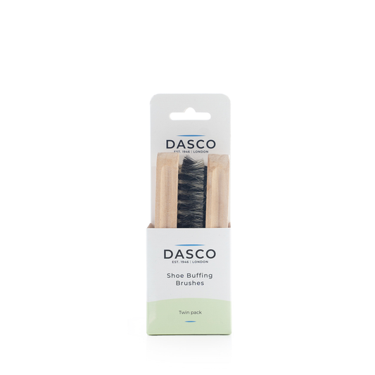 DASCO - NATURAL BRISTLE BRUSH - COMPACT-TWIN PACK