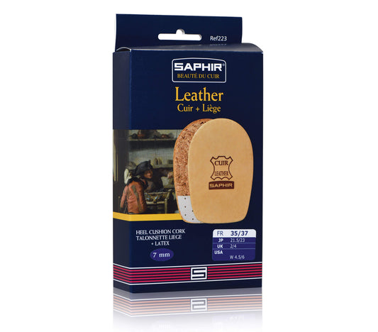 SAPHIR BEAUTE DU CUIR - LEATHER AND CORK HEEL PIECES