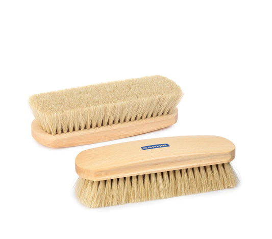 SAPHIR BEAUTE DU CUIR - WHITE HORSEHAIR BRUSH - 21cm