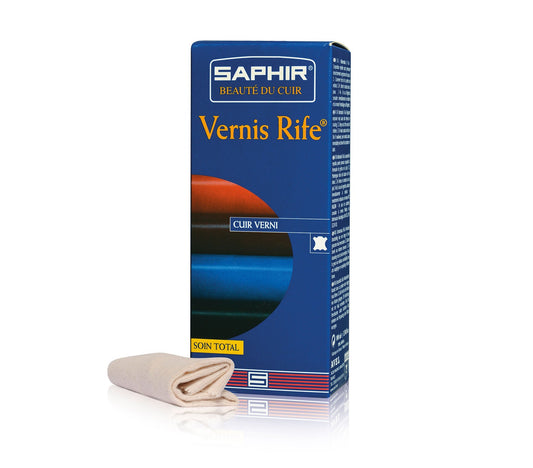 SAPHIR BEAUTE DU CUIR - VERNIS RIFE (PATENT LEATHER) - BOTTLE & CLEANING CLOTH -100ML